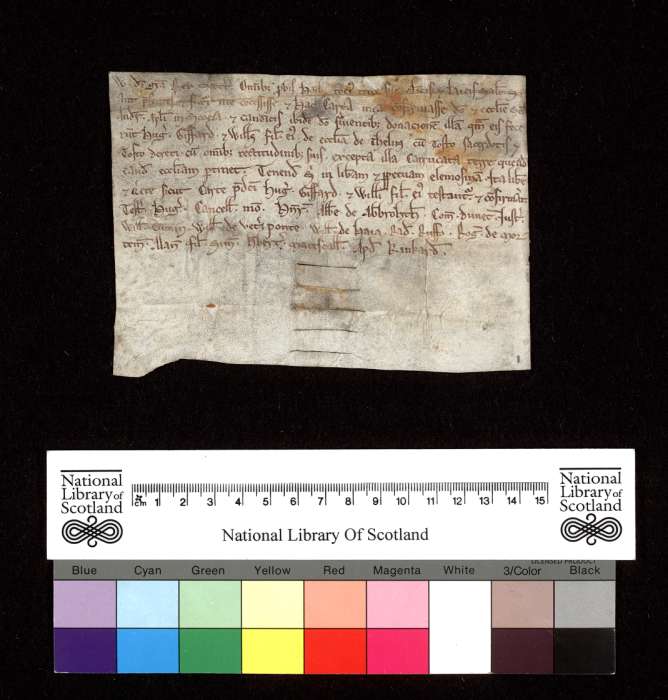 face of manuscript