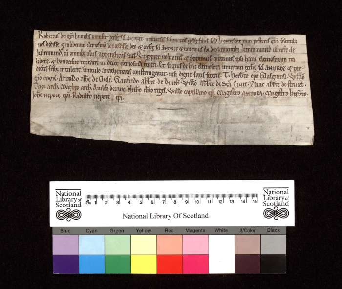 face of manuscript