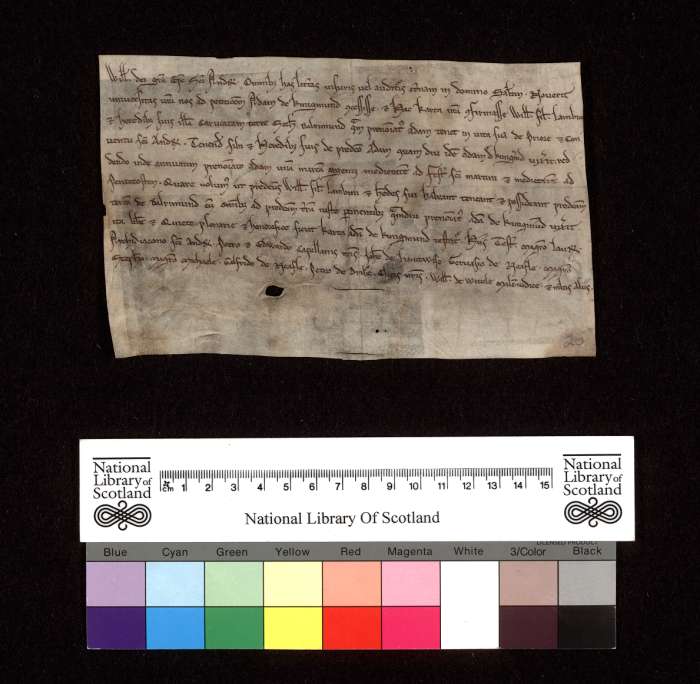face of manuscript