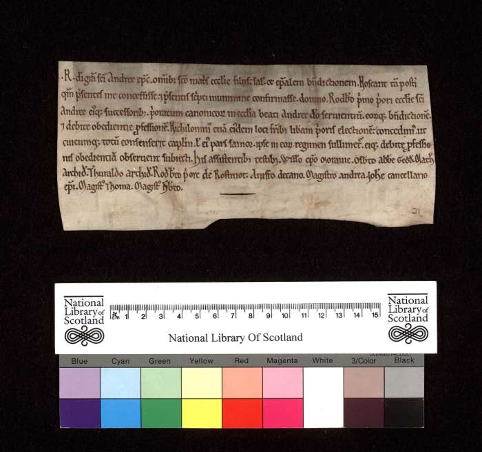 face of manuscript