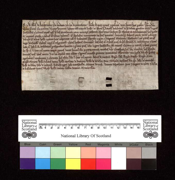 face of manuscript