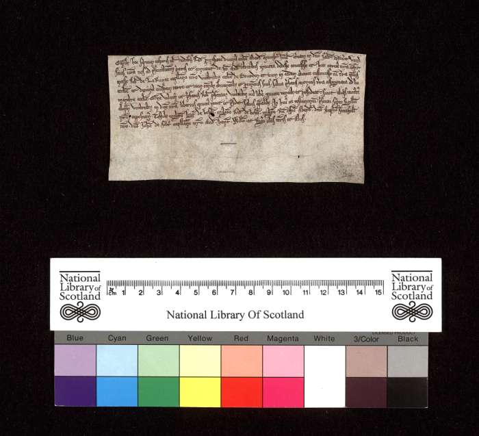 face of manuscript