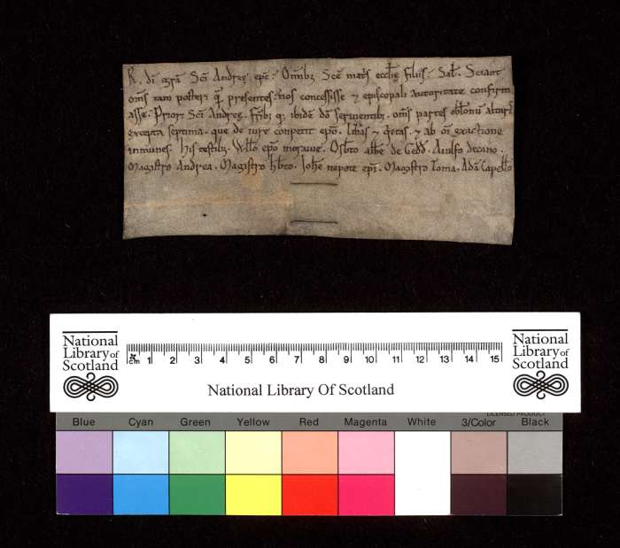 face of manuscript