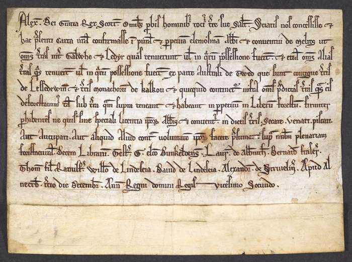 face of manuscript