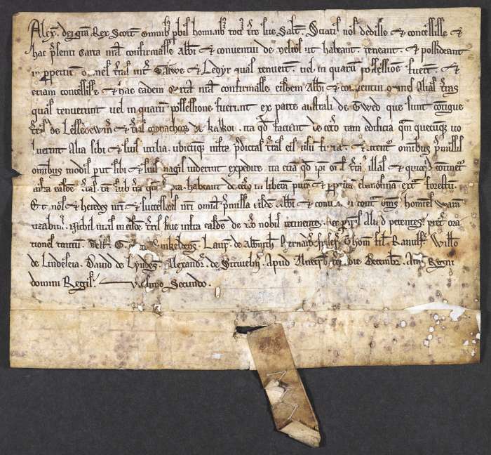 face of manuscript