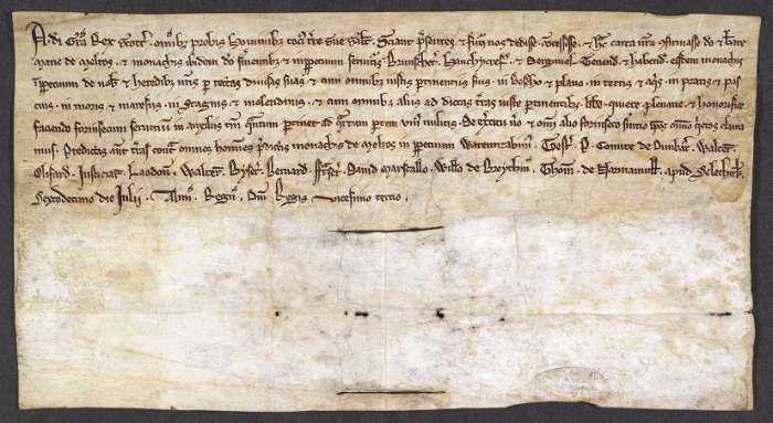 face of manuscript