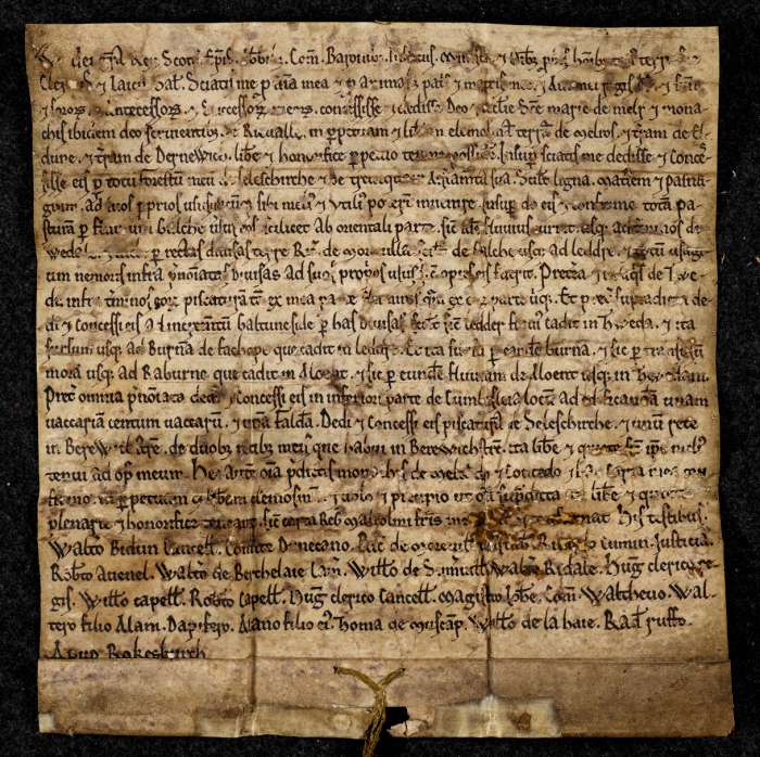 face of manuscript