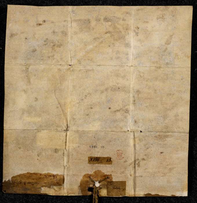 dorse of manuscript