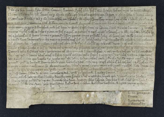 face of manuscript