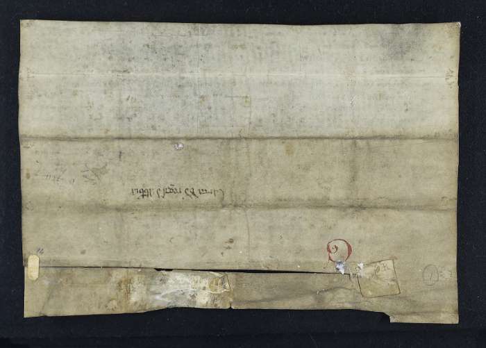 dorse of manuscript