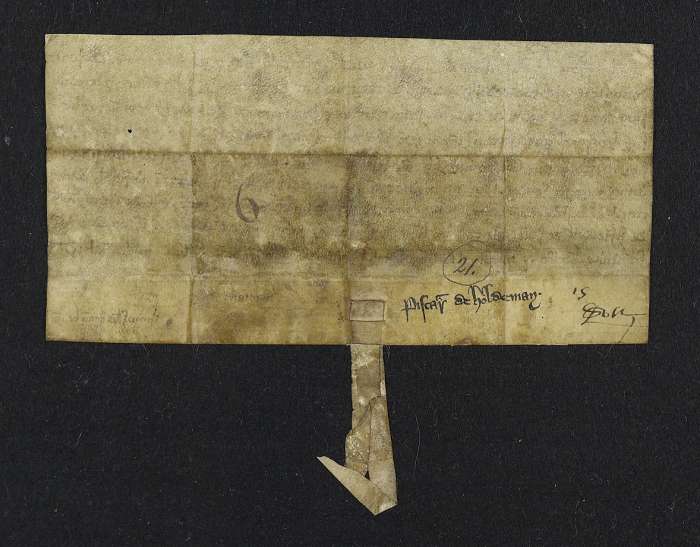 dorse of manuscript