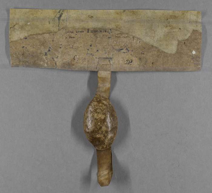 dorse of manuscript