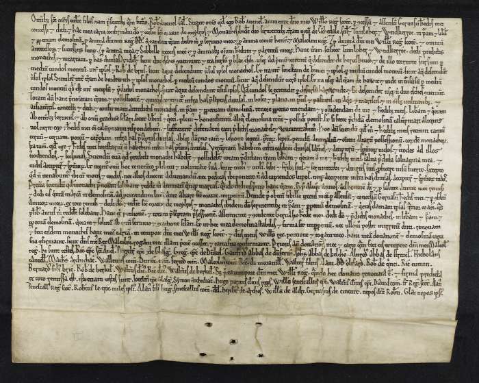 face of manuscript