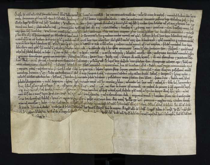 face of manuscript