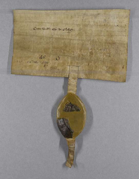 dorse of manuscript
