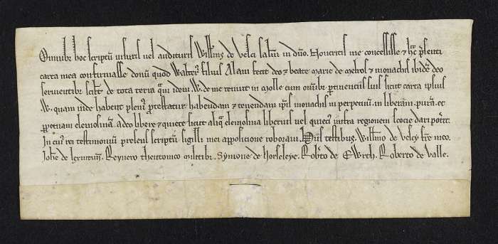 face of manuscript
